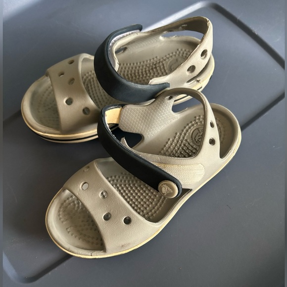Crocs bands Sandals light gray Navy toddler Size C7(US) - Picture 6 of 11